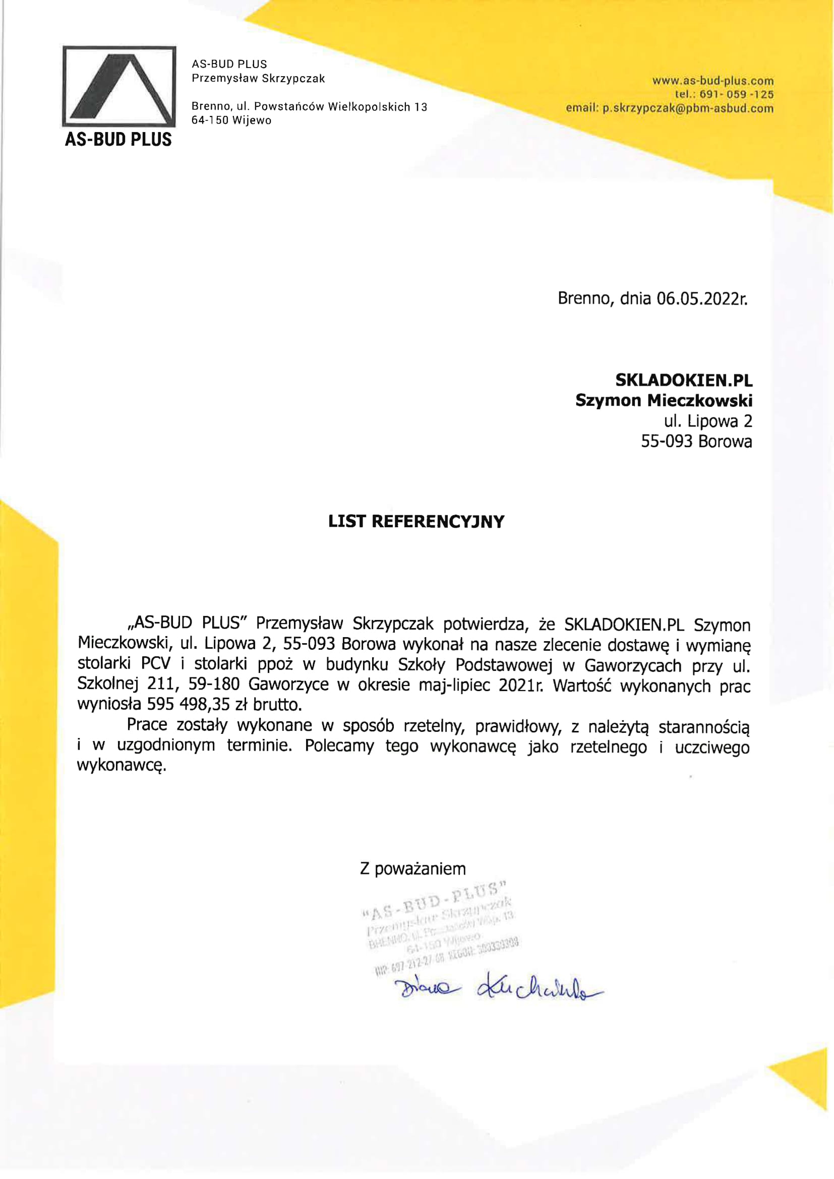 As-Bud ,Szkoła w Gaworzycach