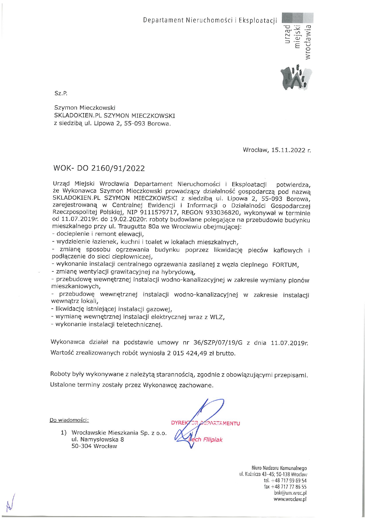 Urząd Miejski WROCŁW