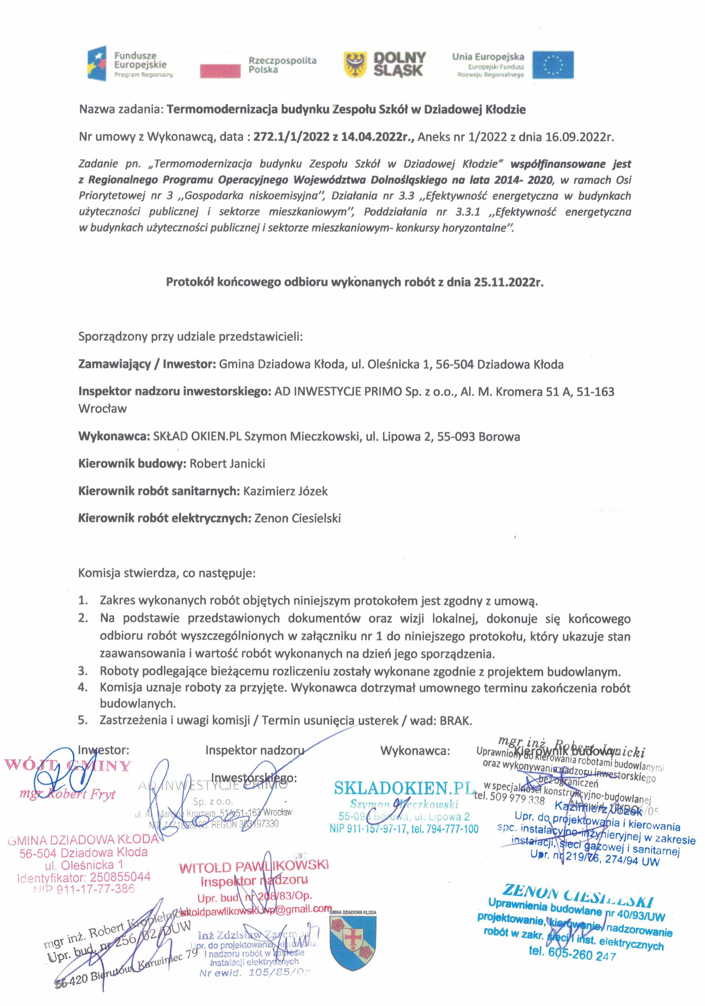 Zespół Szkół w Dziadowej Kłodzie